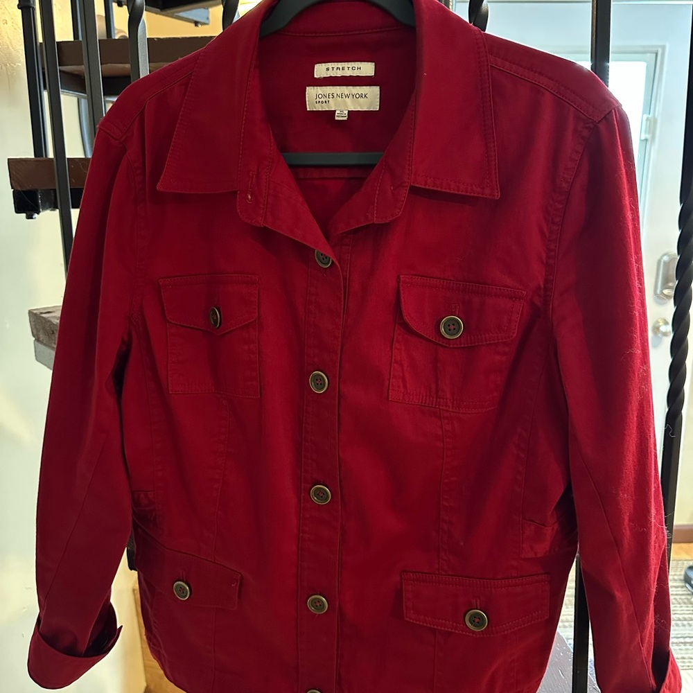Jones New York Women's Red Jacket